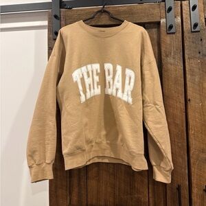 The Bar Tan Crewneck Sweatshirt